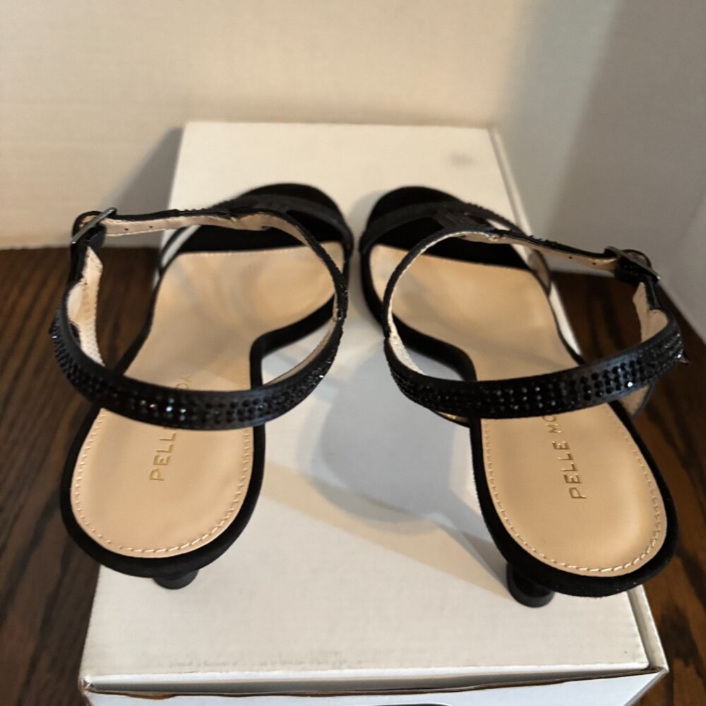 Pelle Moda Black Iya T-Strap kitten heels SZ: 8.5 - Picture 10 of 16